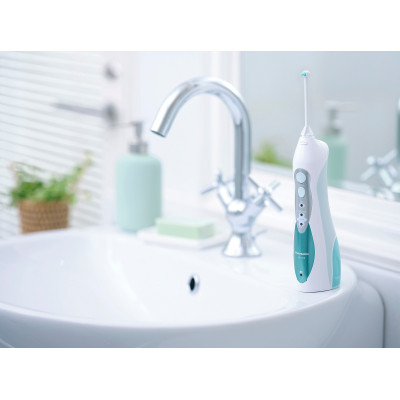 Іригатор Panasonic портативний, чаша 130 мл, Ni-Mh акум. в компл., біло-блакитний