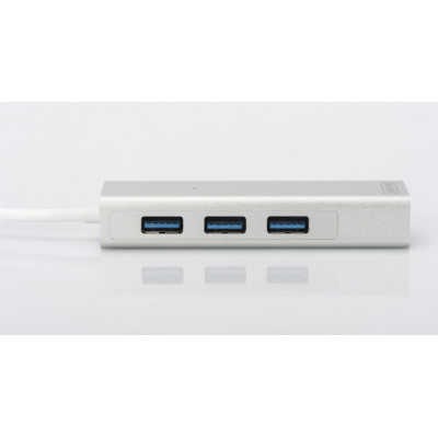 Digitus 3-разъемный хаб USB 3.0 и сетевой адаптер Gigabit