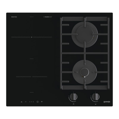 Варильна поверхня Gorenje комбінована (2 газ + 2 інд), 60см, чорний