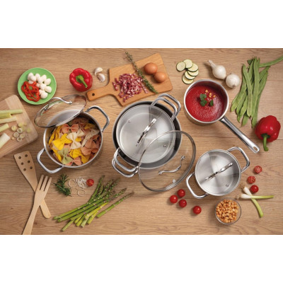 Набір посуду Gorenje ETERNAL, 9 предметів, нержавіюча сталь