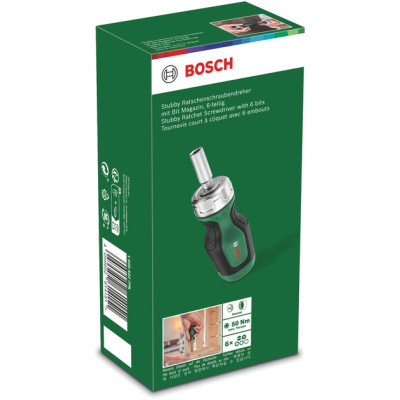 Викрутка Bosch з тріскачкою, 6 насадок