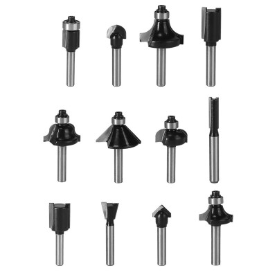 Набір фрез по дереву GRAPHITE WIDIA твердосплавні 8мм 12шт