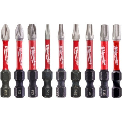 Біти Milwaukee Shockwave, сталь, кейс, набір 75шт