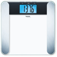 Ваги Beurer підлогові, 180кг, товщина 8мм, великий дисплей, СR2032x2 в комплекті, скло, прозорий Ваги Beurer підлогові, 180кг, товщина 8мм, великий дисплей, СR2032x2 в комплекті, скло, прозорий