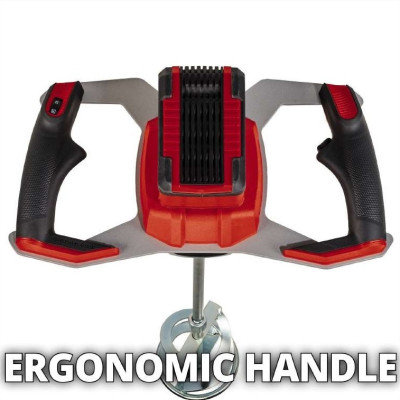 Einhell Міксер будівельний акумуляторний TP-MX 18-2LI BL - Solo, PXC, 18В, 450/720об•хв, М14, 60Нм, безщітковий, 5.11кг, без АКБ і ЗП