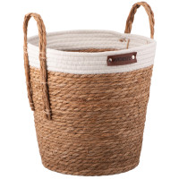 Кошик ARDESTO Prestigio 29х29х30см, рогожка з морських водоростей, бавовняний шпагат
