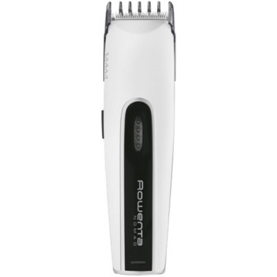 Машинка для стрижки Rowenta Nomad, мережа+акум., роторний мотор, насадок-2, кейс, сталь, біло-чорний Машинка для стрижки Rowenta Nomad, мережа+акум., роторний мотор, насадок-2, кейс, сталь, біло-чорний