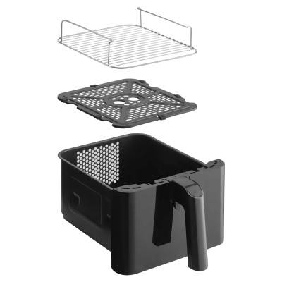 Мультипіч Sencor Dual Vita Fryer, 3000Вт, чаша-5.8+5.8л, сенсорне керув., 2 чаши, з віконцем, гриль, пластик, чорний Мультипіч Sencor Dual Vita Fryer, 3000Вт, чаша-5.8+5.8л, сенсорне керув., 2 чаши, з віконцем, гриль, пластик, чорний