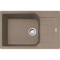 Мийка кухонна Franke Urban, фраграніт, прямокутник, з крилом, 780х500х220мм, чаша - 1, врізна, оборотна, коландер в комплекті, UBG 611-78 XL, миндаль Мийка кухонна Franke Urban, фраграніт, прямокутник, з крилом, 780х500х220мм, чаша - 1, врізна, оборотна, коландер в комплекті, UBG 611-78 XL, миндаль
