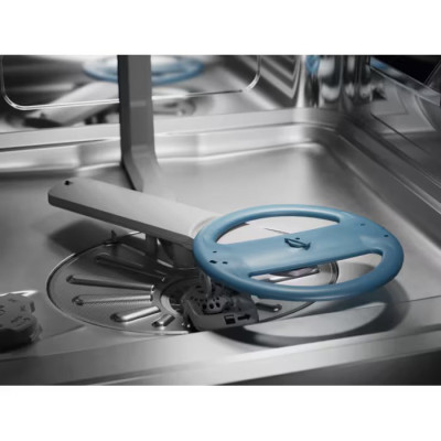 Посудомийна машина Electrolux вбудована, 14компл., D, 60см, дисплей, інвертор, 3й кошик, чорний