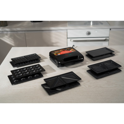 Мультимейкер ARDESTO 700Вт, комплект-5 пластин, корпус-пластик, чорний Мультимейкер ARDESTO 700Вт, комплект-5 пластин, корпус-пластик, чорний