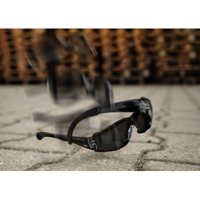 Окуляри захисні Neo Tools протиосколкові, клас захисту FT, резинові дужки, полікарбонат, темно сірий Окуляри захисні Neo Tools протиосколкові, клас захисту FT, резинові дужки, полікарбонат, темно сірий