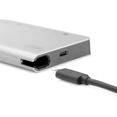 Digitus Хаб USB-C > HDMI/VGA/2xUSB-A/USB-C/SD/MicroSD/RJ54