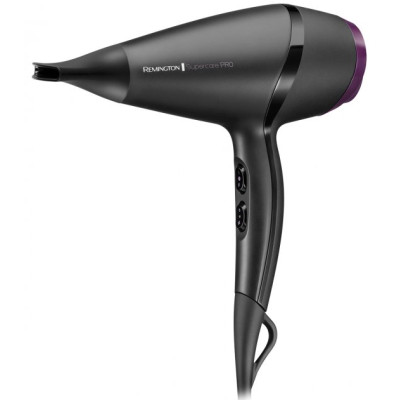 Фен Remington Supercare PRO 2100 AC motor, 2100Вт, 3 режими, іоніз-я, хол. обдув, чорний
