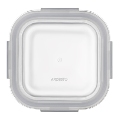 Контейнер для хранения пищевых продуктов Ardesto Gemini 0.8л, боросиликатное стекло, пластик, квадратный, прозрачный