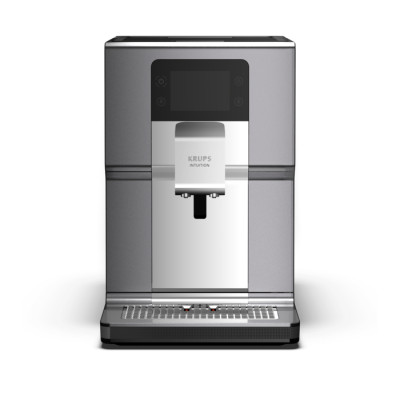 Кофемашина Krups Intuition 3л, зерно, автомат.капучинатор, авторецептов - 8, серо - черный (EA875E10)