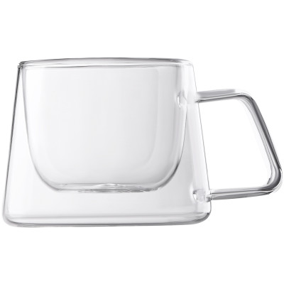 Набор чашек с ручками и двойными стенками Ardesto, 200мл, 2шт, боросиликатное стекло, прозрачный Набор чашек с ручками и двойными стенками Ardesto, 200мл, 2шт, боросиликатное стекло, прозрачный