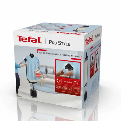 Відпарювач Tefal вертикальний Pro Style Garment, 2000Вт, 1500мл, постійна пара - 42гр, чорний Відпарювач Tefal вертикальний Pro Style Garment, 2000Вт, 1500мл, постійна пара - 42гр, чорний