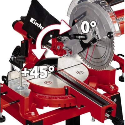 Einhell Пила торцовочна TC-SM 2531/2 U, 1900Вт, диск 254x30x2,8мм, 4800 об/хв, 17.76кг