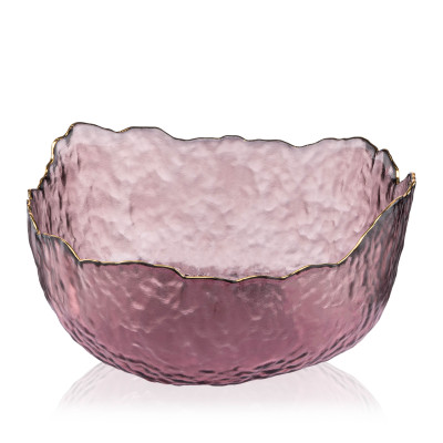 ARDESTO Салатник Bell, 16.5см, скло, рожевий ARDESTO Салатник Bell, 16.5см, скло, рожевий