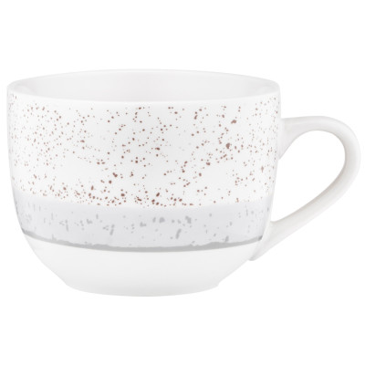 ARDESTO Чашка Siena, 500мл, порцеляна, біло-сірий ARDESTO Чашка Siena, 500мл, порцеляна, біло-сірий