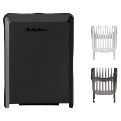 Машинка для стриження Babyliss, мережа+акум., вібраційний мотор, насадок-1, тример, кейс, титан.напил., чорний Машинка для стриження Babyliss, мережа+акум., вібраційний мотор, насадок-1, тример, кейс, титан.напил., чорний