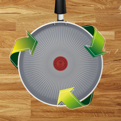 Сковорода для млинців Tefal Halo, 25см, алюміній, бакеліт, сірий Сковорода для млинців Tefal Halo, 25см, алюміній, бакеліт, сірий