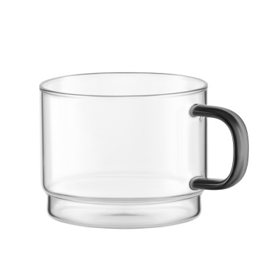 ARDESTO Набір чашок 350мл, 4шт, боросилікатне скло, прозорий ARDESTO Набір чашок 350мл, 4шт, боросилікатне скло, прозорий