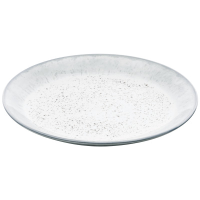 ARDESTO Тарілка десертна Siena, 19см, порцеляна, біло-сірий