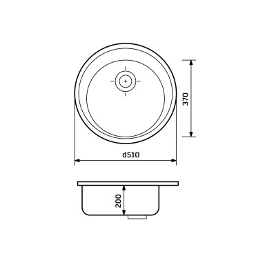 Набір кухонна Adamant Sun, штучний камінь, кругла, без крила, 510x200мм, чаша - 1, врізна, Old stone + змішувач Набір кухонна Adamant Sun, штучний камінь, кругла, без крила, 510x200мм, чаша - 1, врізна, Old stone + змішувач