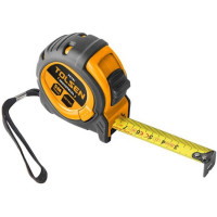 Рулетка Tolsen Ерго, 5мх19мм, автоматичне блокування змотування стрічки Рулетка Tolsen Ерго, 5мх19мм, автоматичне блокування змотування стрічки