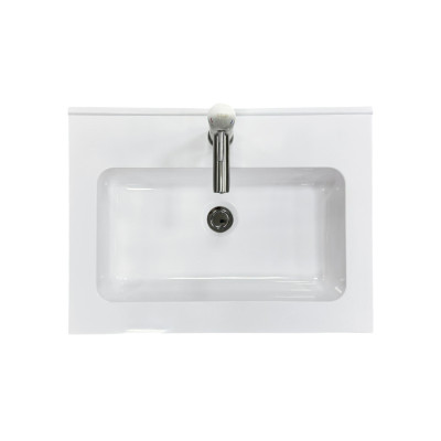 Набір для ванної кімнати, раковина, умивальник Adamant FLATE 60, штучний камінь, прямокут., з сифоном Click-Clack + змішувач Набір для ванної кімнати, раковина, умивальник Adamant FLATE 60, штучний камінь, прямокут., з сифоном Click-Clack + змішувач