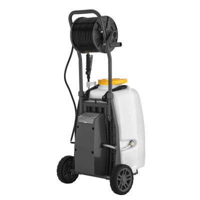 Опрыскиватель аккумуляторный 2E AquaSpray 40LRC 40л 12В 1х12А·год 7бар 2.9л·хв 16кг вольтметр колеса котушка шланг 30м (2E-40LWBS30)