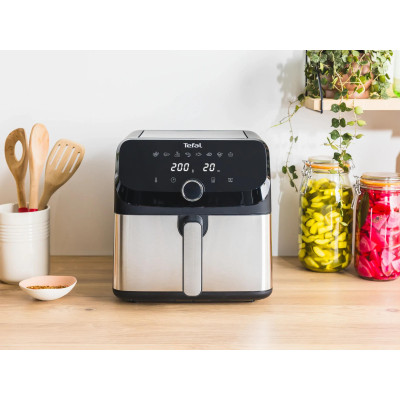 Мультипіч Tefal Easy Fry Mega, 1700Вт, чаша-7.5л, сенсорне керув., 8 програм, пластик, чорний Мультипіч Tefal Easy Fry Mega, 1700Вт, чаша-7.5л, сенсорне керув., 8 програм, пластик, чорний