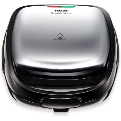 Мультимейкер Tefal Snack Time 3in1 700Вт, тефлон, 2 пластини, корпус-метал, чорно-сірий