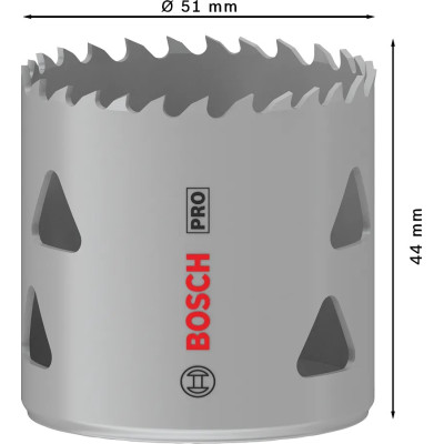 Коронка Bosch Professional Multi Material 51мм з різьбою Коронка Bosch Professional Multi Material 51мм з різьбою