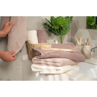 Набір рушників махрових ARDESTO Lotus, 50х90см, 70х140см, 2шт, 100% бавовна, айворі