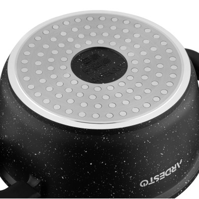 Каструля зі скляною кришкою Ardesto Gemini Anzio, 1.2л, алюміній, чорний (AR2412GE) Каструля зі скляною кришкою Ardesto Gemini Anzio, 1.2л, алюміній, чорний (AR2412GE)