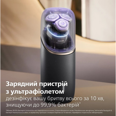 Бритва електр. Philips Series i9000 Prestige Ultra, бритв.головок-3, Li-Ion, сух.+волог., індикатор заряду, твердий чохол, хром Бритва електр. Philips Series i9000 Prestige Ultra, бритв.головок-3, Li-Ion, сух.+волог., індикатор заряду, твердий чохол, хром