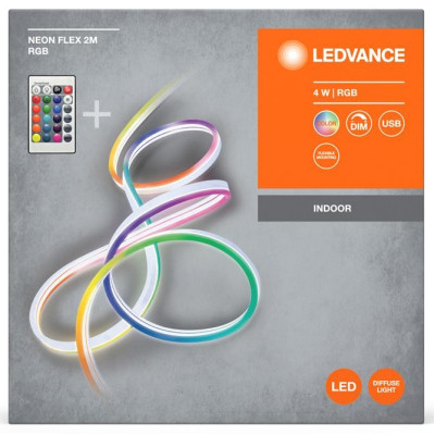 LEDVANCE Стрічка світлодіодна NEON FLEX 4W, 2M RGB USB RC LEDVANCE Стрічка світлодіодна NEON FLEX 4W, 2M RGB USB RC