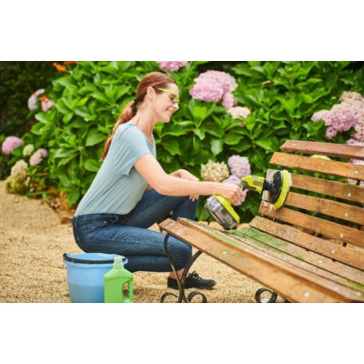 Щітка акумуляторна Ryobi ONE+ R18CPS-0 18В диск 15см 210об·хв IPX7 1.2кг без АКБ та ЗП