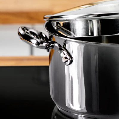 Набір посуду Tefal DUETTO+, 6предметів, нержавіюча сталь, скло Набір посуду Tefal DUETTO+, 6предметів, нержавіюча сталь, скло