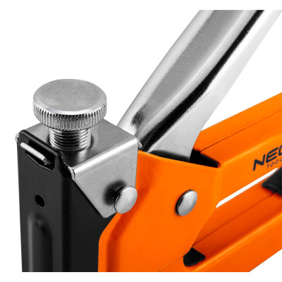 Neo Tools Степлер, 3в1, 4-14мм, тип скоб G, L, E, регулювання забивання скоби Neo Tools Степлер, 3в1, 4-14мм, тип скоб G, L, E, регулювання забивання скоби