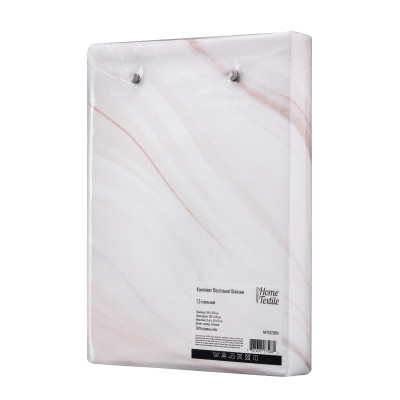 КПБ 1,5сп ARDESTO Gloria, підковдра 160х220см, простирадло 160х220см, наволочки (2) 50х70см, 100% бавовна, сатин, мармур, бежевий