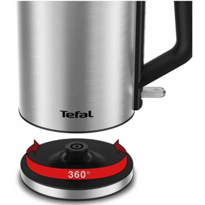 Електрочайник Tefal Bronx Electric 1.7л, нерж. сталь, сірий