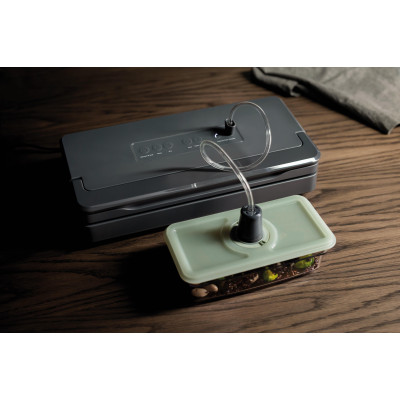 Вакууматор Electrolux для рулонів, пакетів і контейнерів, 120Вт, 30см, електронне керування, +1 рулон, пластик, сірий Вакууматор Electrolux для рулонів, пакетів і контейнерів, 120Вт, 30см, електронне керування, +1 рулон, пластик, сірий