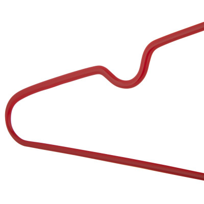 Набір вішаків ARDESTO 40.5см, 5шт, метал, ПВХ, червоний