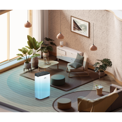 Осушувач повітря Cooper&Hunter CH-D009WD8-20LDWF, 20л.на добу, 50м.кв  , 160м3/год, 300Вт, дисплей, ел.кер-ня, WI-FI, іонізатор, таймер, авто вимк., білий