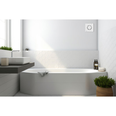 Витяжний вентилятор Ardesto 20 Вт, 150 м3/г, 2300 об./хв., 35 дБ, білий (BFO-120W)