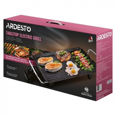 Гриль Ardesto барбекю, 1500Вт, темп. режимов, металл, черный Гриль Ardesto барбекю, 1500Вт, темп. режимов, металл, черный